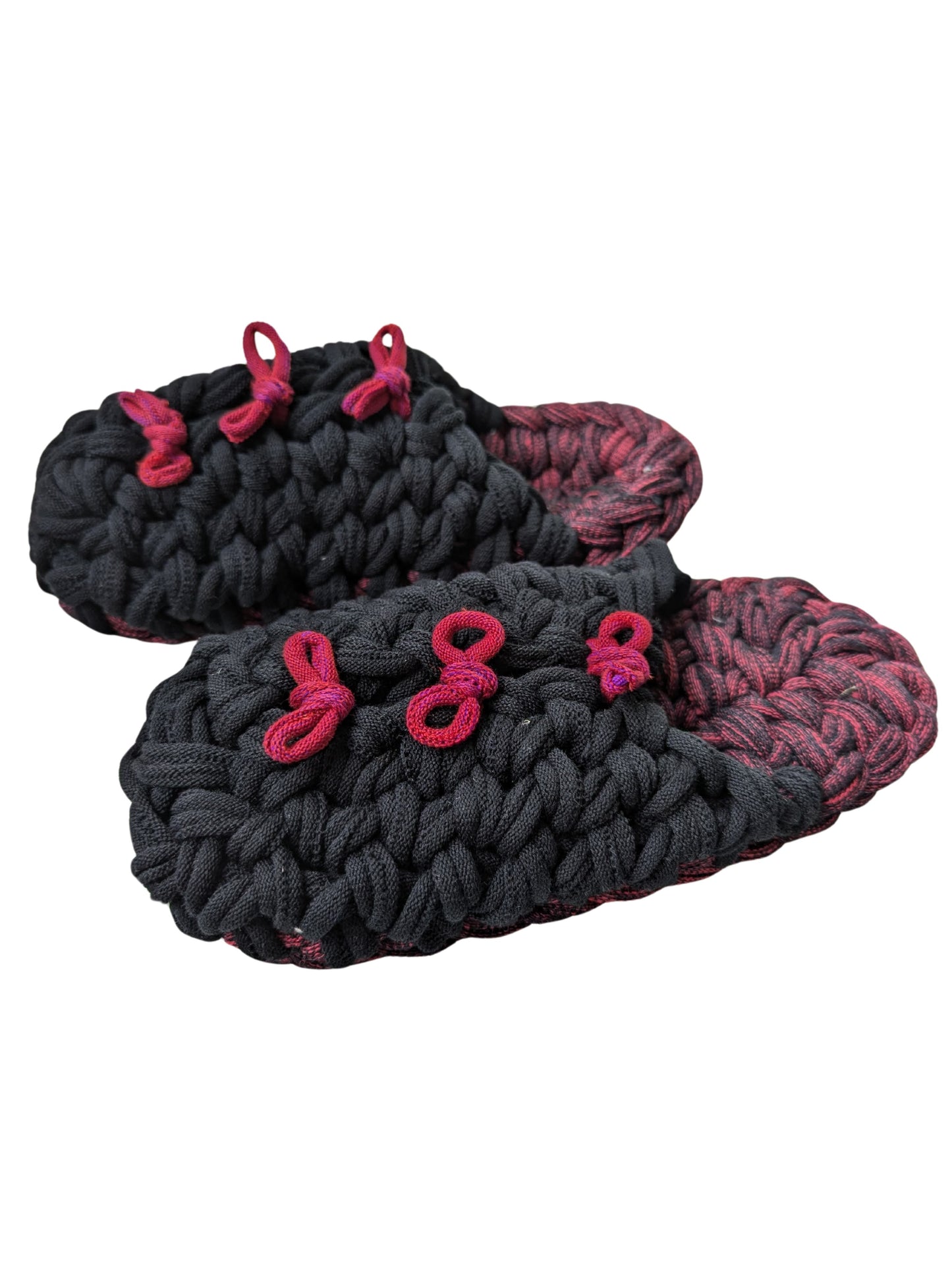 Medium | Knit up-cycle slippers 2024-M111 [Medium]