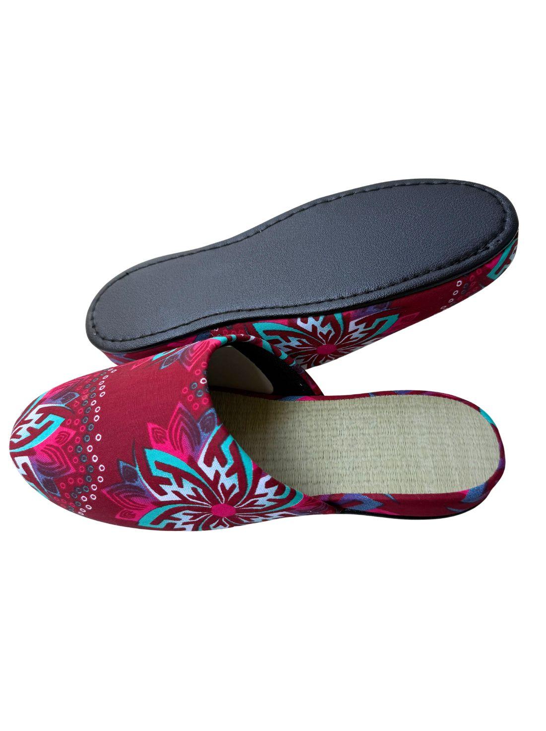 Large | Tatami Print Mix Slippers 2026SS-005 [Easy-care sole]