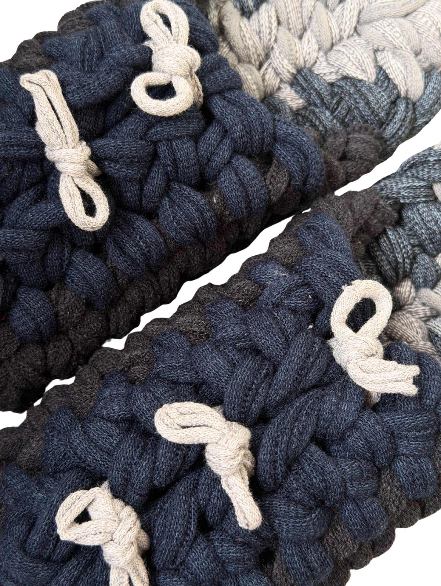 Large | Knit up-cycle slippers 2025-Large46 [Large]