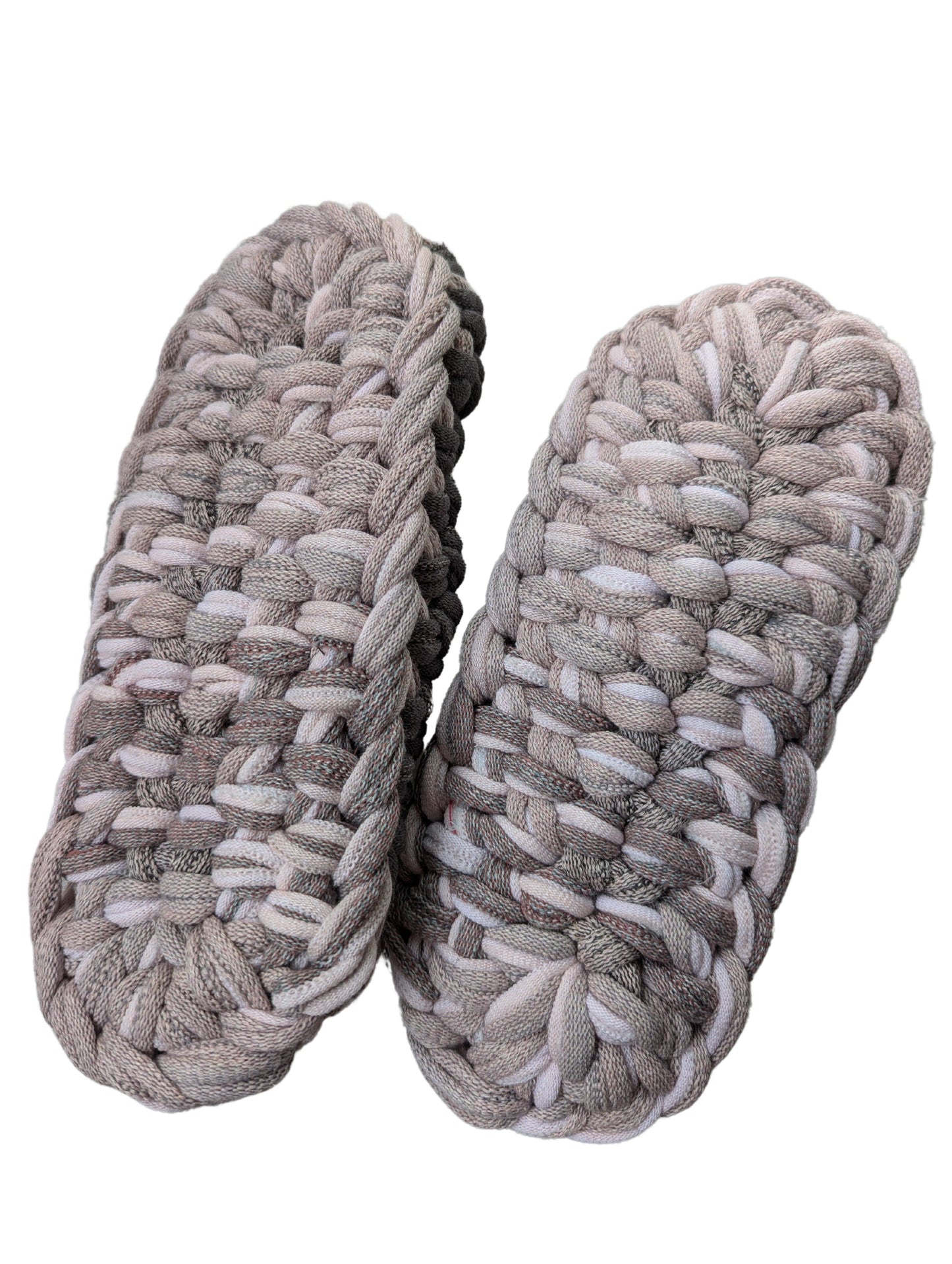 Medium | Knit up-cycle slippers 2024-M106 [Medium]