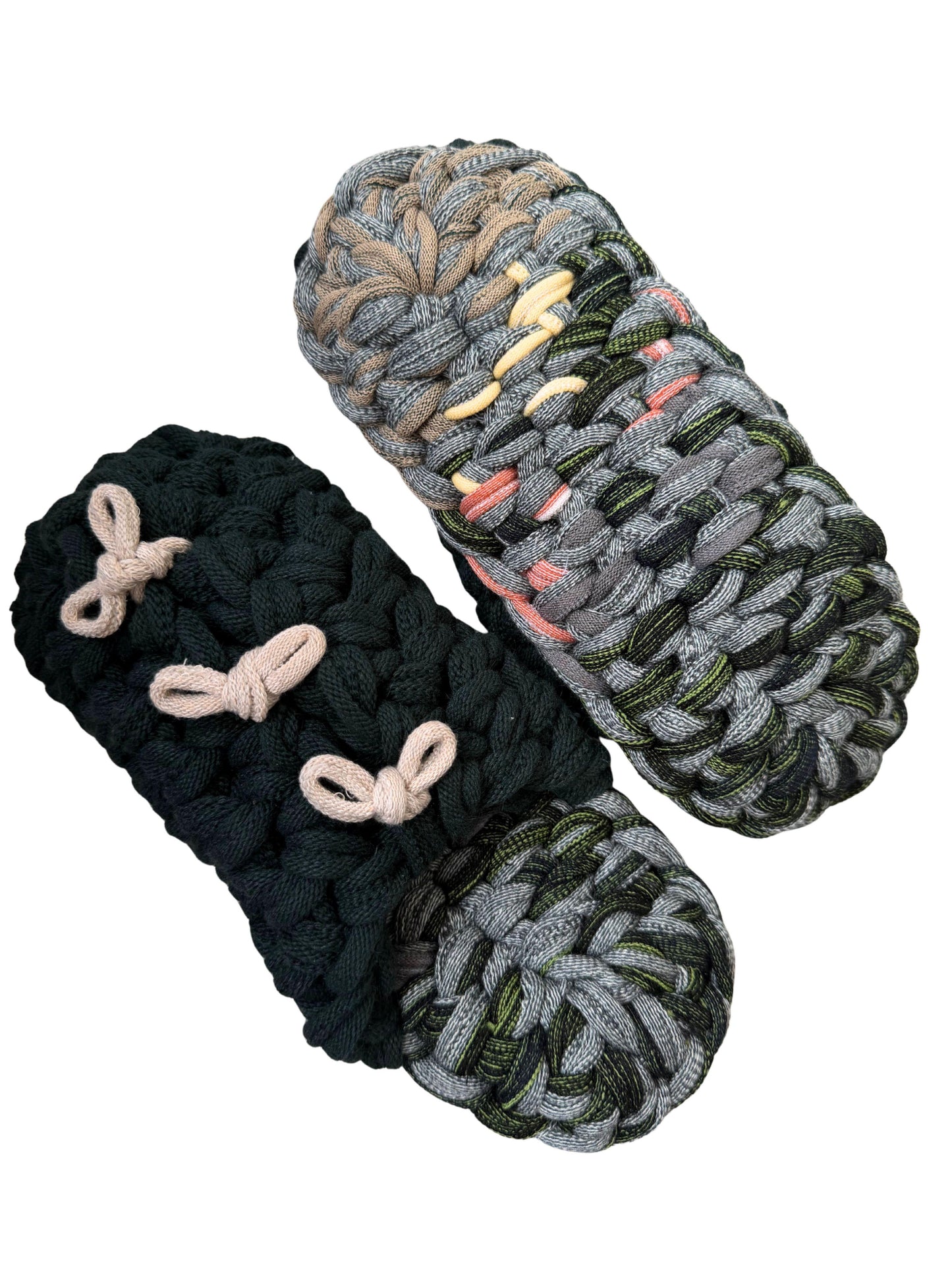 Large | Knit up-cycle slippers 2025-Large48 [Large]