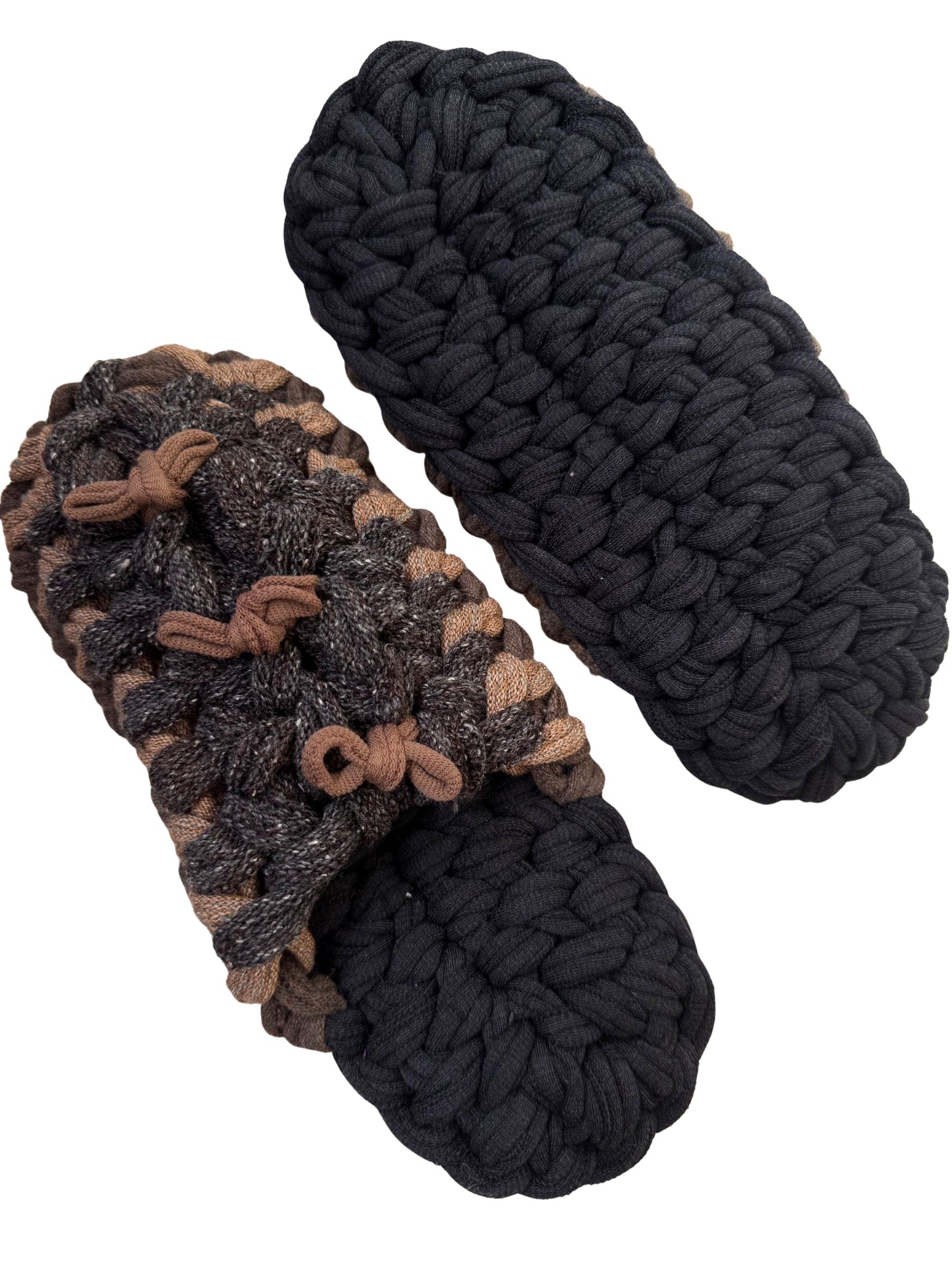 Large | Knit up-cycle slippers 2025-Large40 [Large]