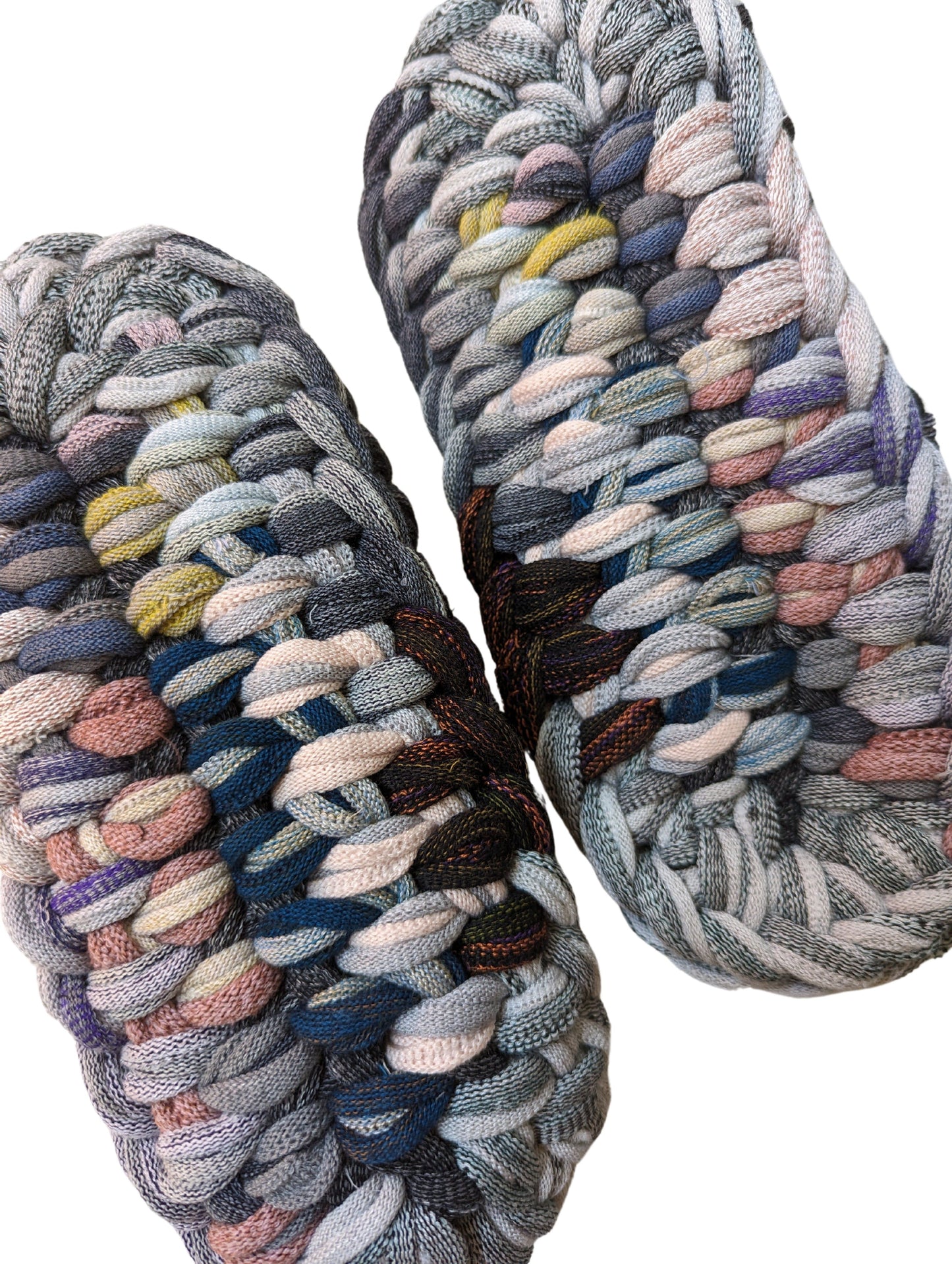 Large | Knit up-cycle slippers 2024-L66 [Large]