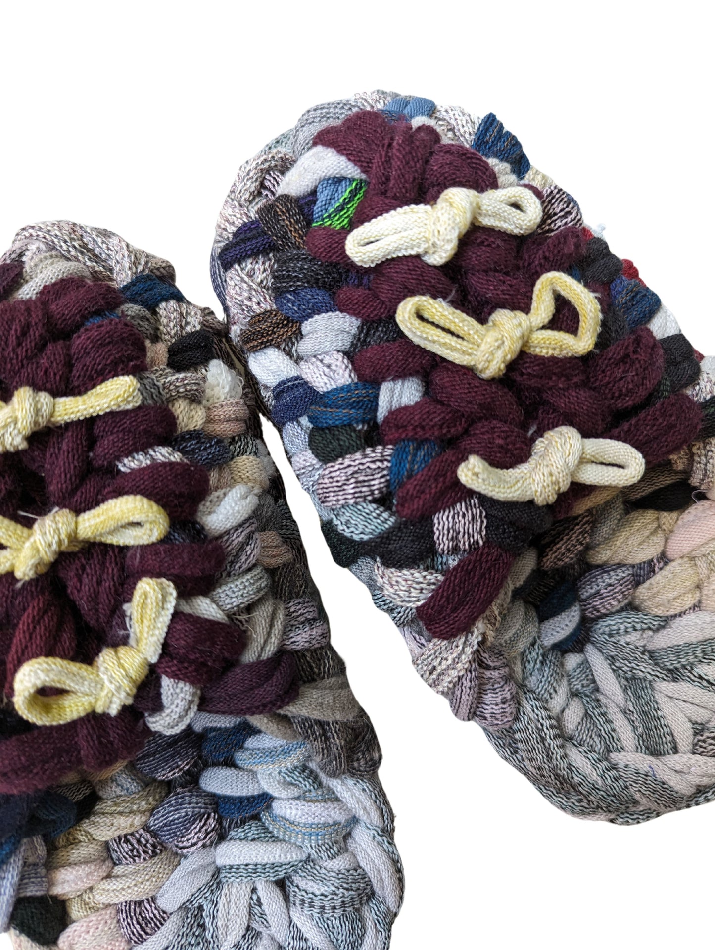 Medium | Knit up-cycle slippers 2024-M56 [Medium]