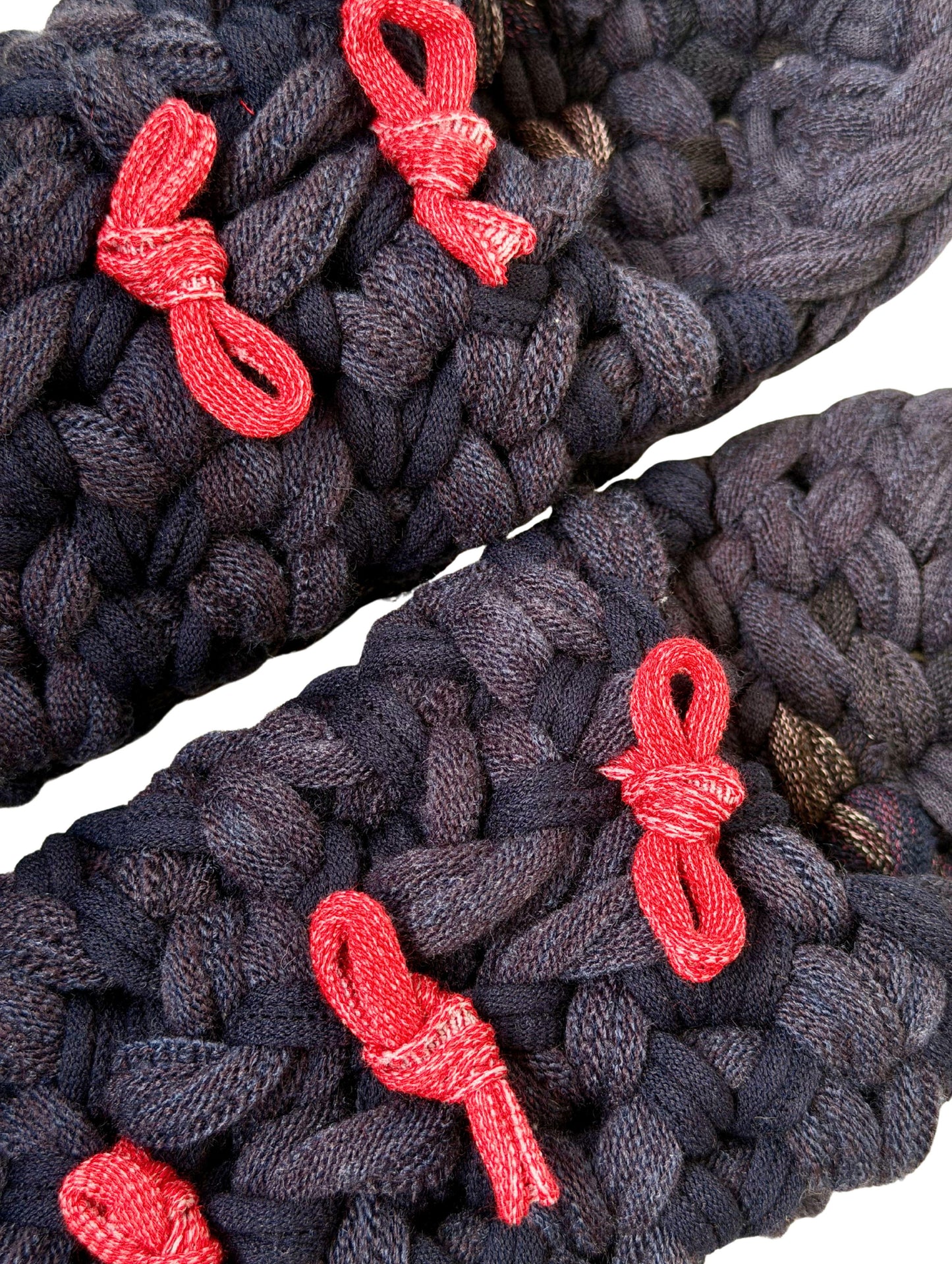 Large | Knit up-cycle slippers 2025-Large50 [Large]