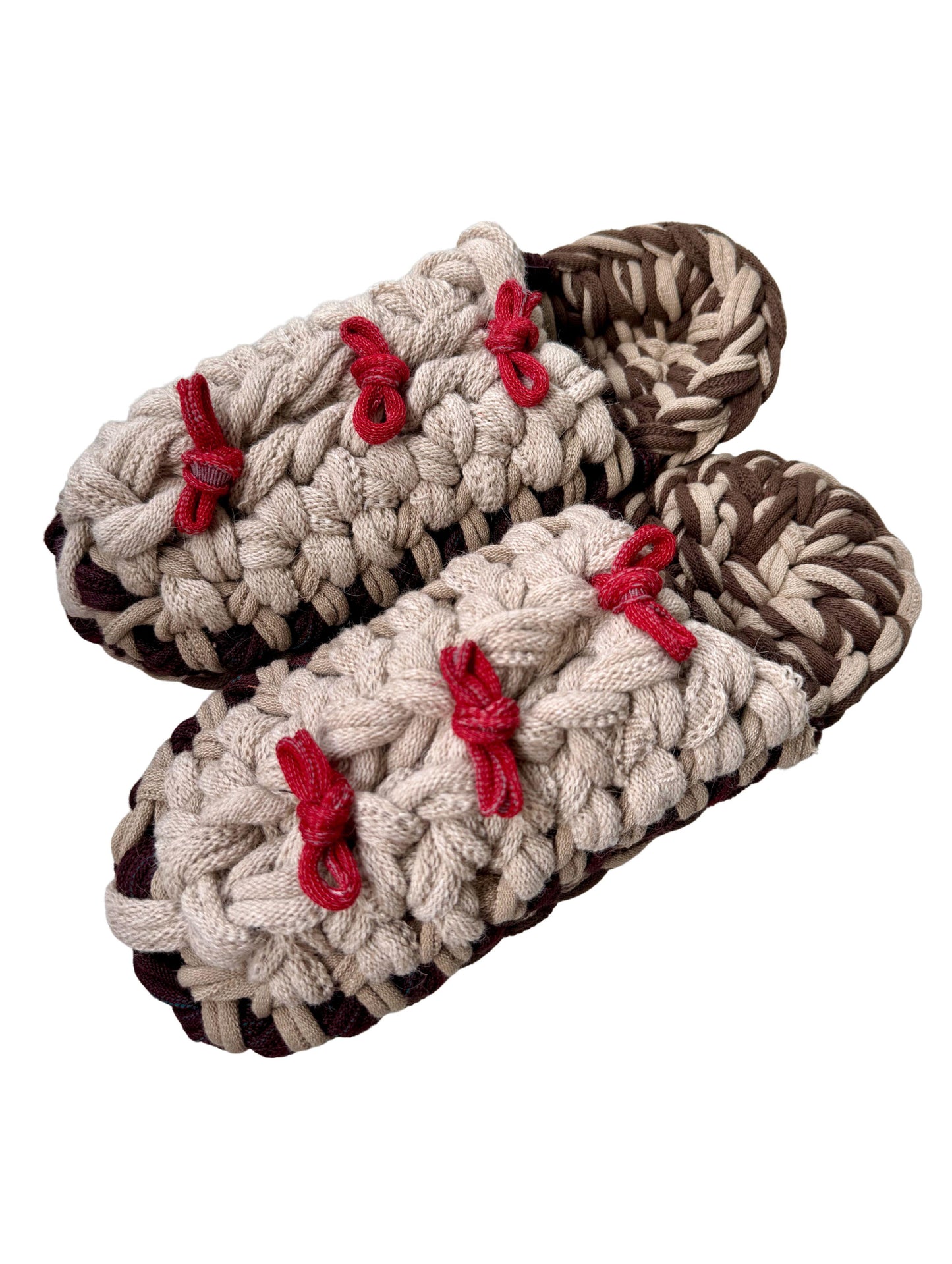 XL | Knit up-cycle slippers 2025-XL09 [XL]