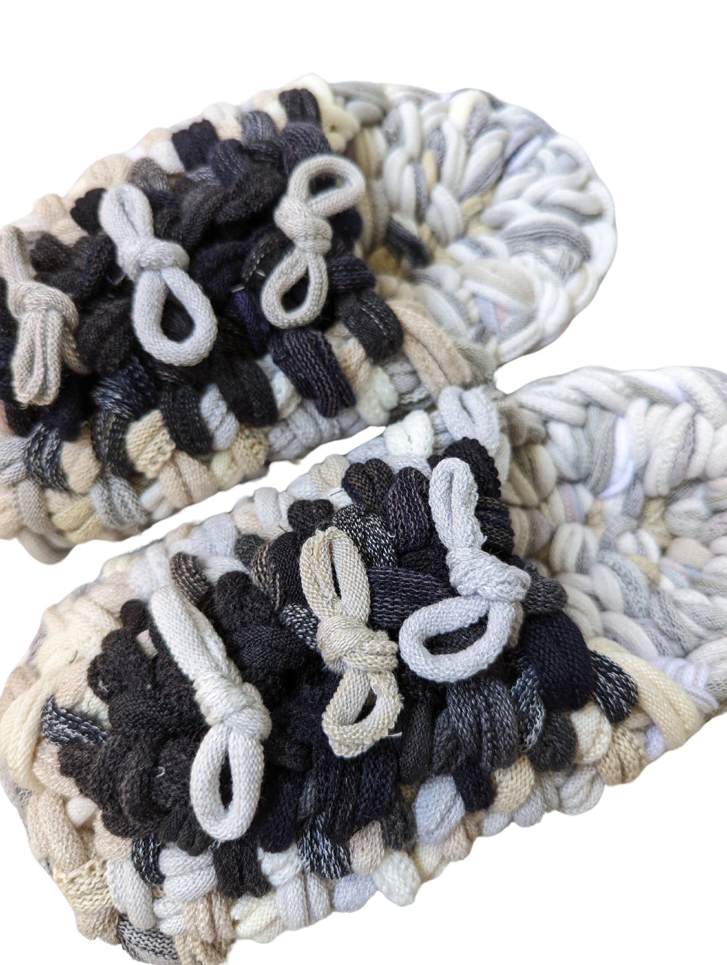 Medium | Knit up-cycle slippers 2024-M54 [Medium]