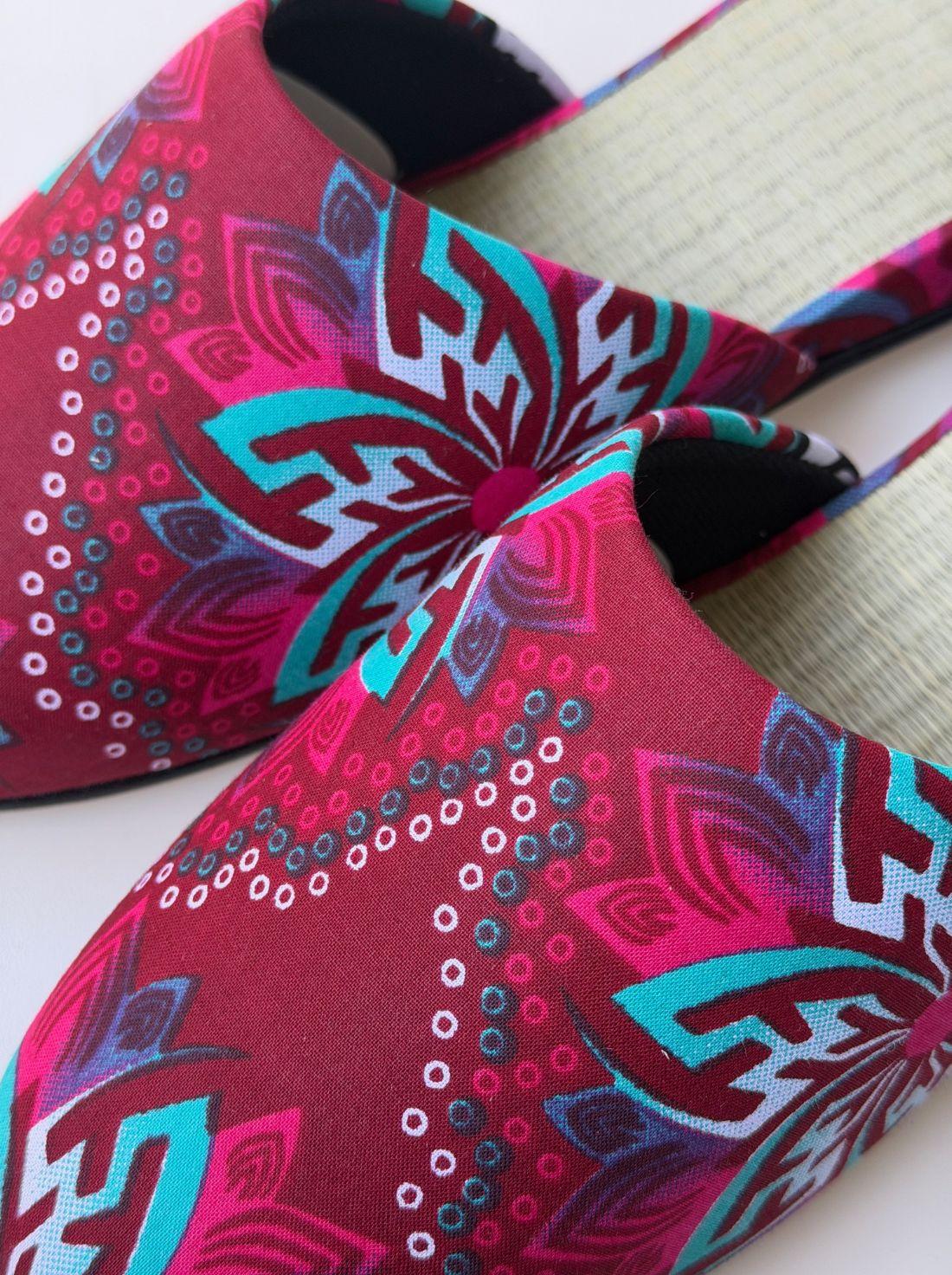 Large | Tatami Print Mix Slippers 2026SS-004 [Easy-care sole]