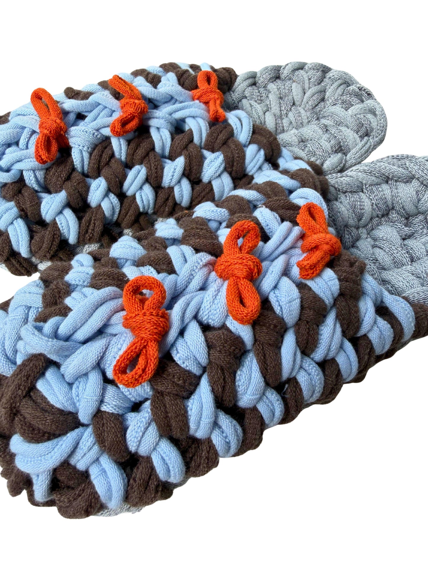 XL | Knit up-cycle slippers 2025-XL02 [XL]