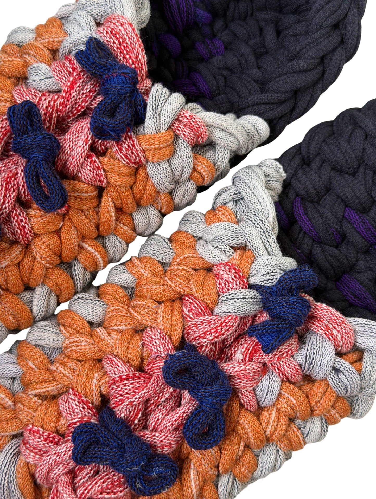 Large | Knit up-cycle slippers 2025-Large47 [Large]