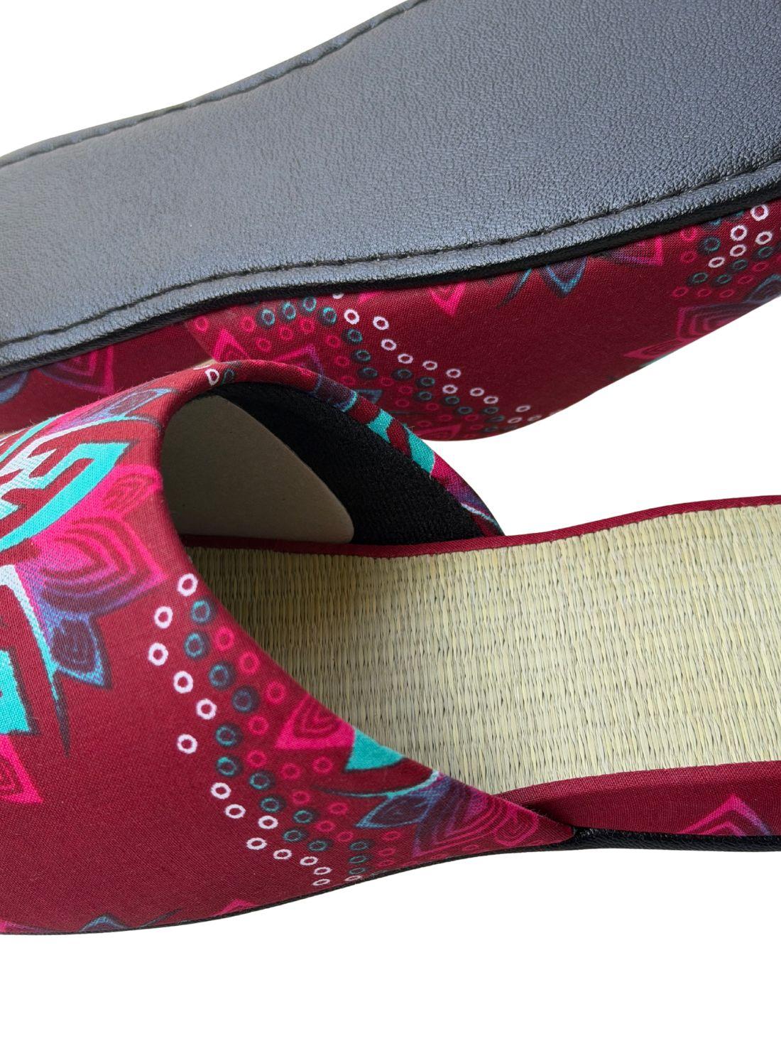 Large | Tatami Print Mix Slippers 2026SS-006 [Easy-care sole]