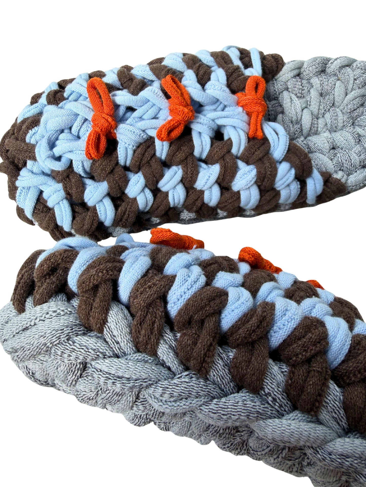 XL | Knit up-cycle slippers 2025-XL02 [XL]