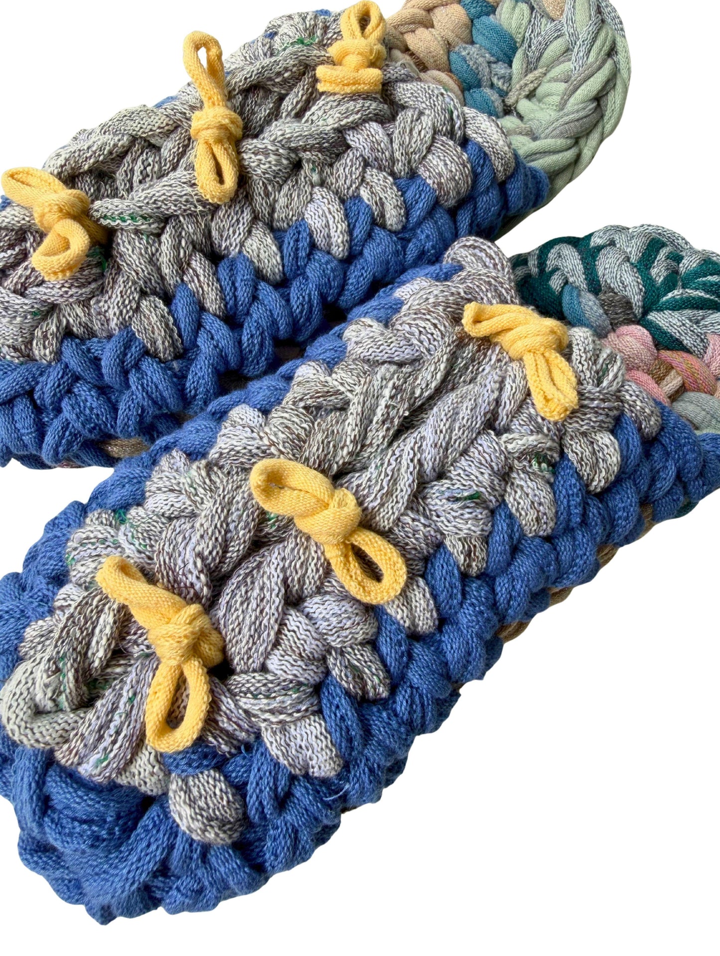 XL | Knit up-cycle slippers 2025-XL06 [XL]