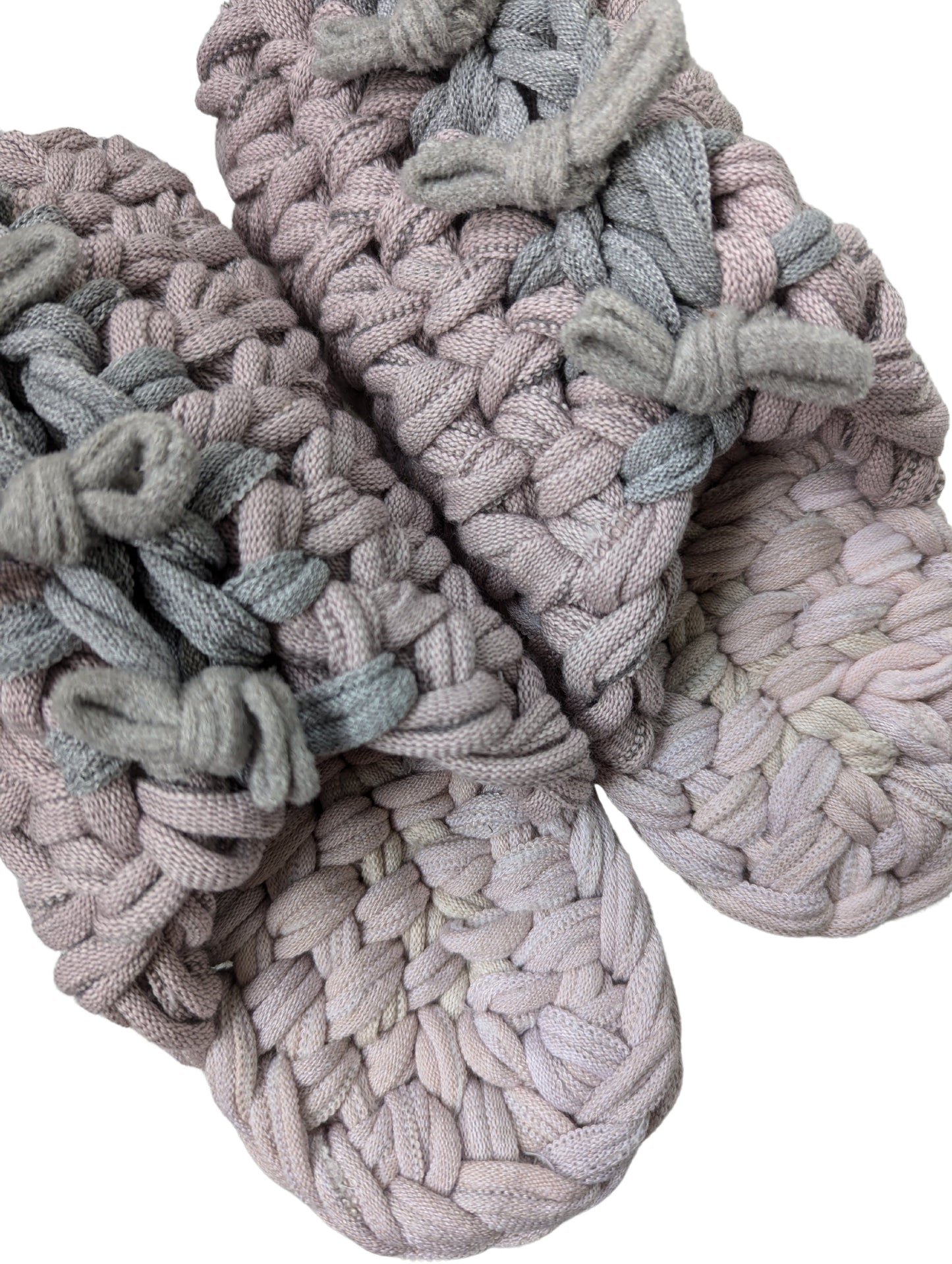 Medium | Knit up-cycle slippers 2024-M117 [Medium]