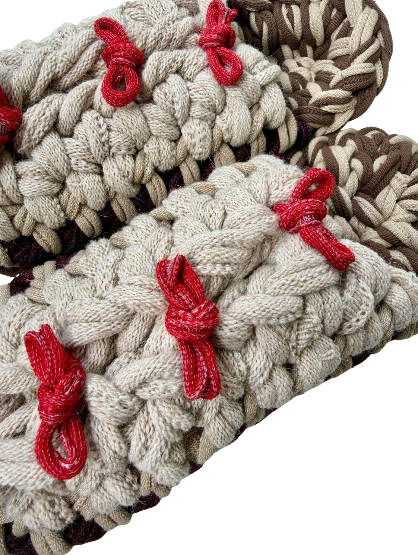 XL | Knit up-cycle slippers 2025-XL09 [XL]