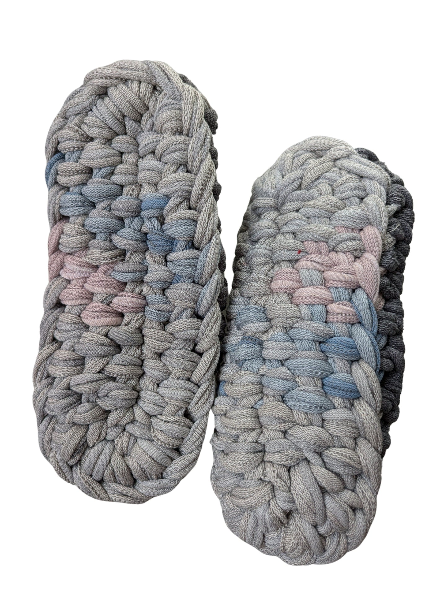 Medium | Knit up-cycle slippers 2024-M108 [Medium]