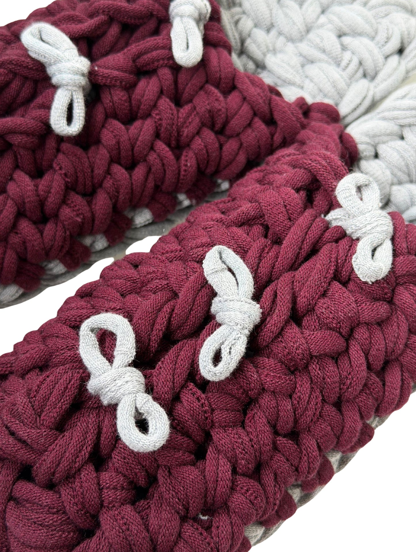 XL | Knit up-cycle slippers 2025-XL25 [XL]