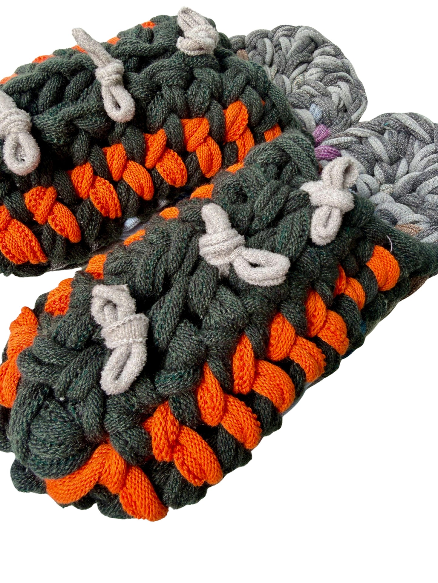 XL | Knit up-cycle slippers 2025-XL04 [XL]