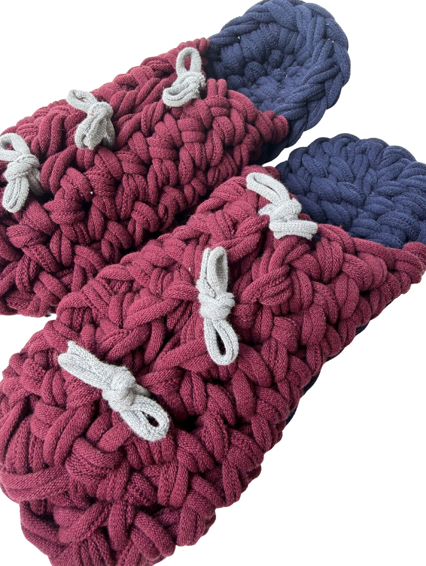 XL | Knit up-cycle slippers 2025-XL03 [XL]