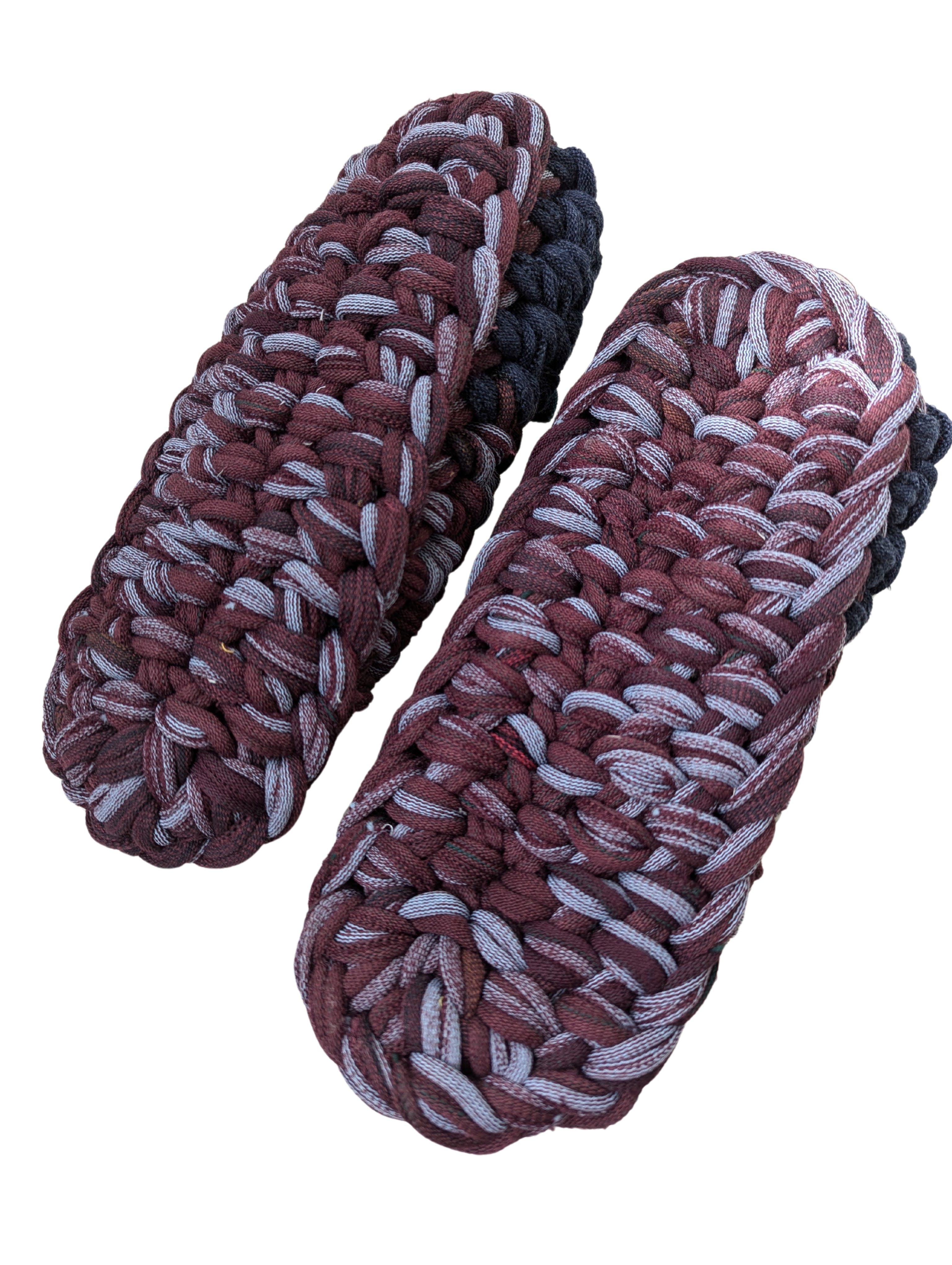 Large | Knit up-cycle slippers 2024-L122 [Large] – Heiwa Slipper