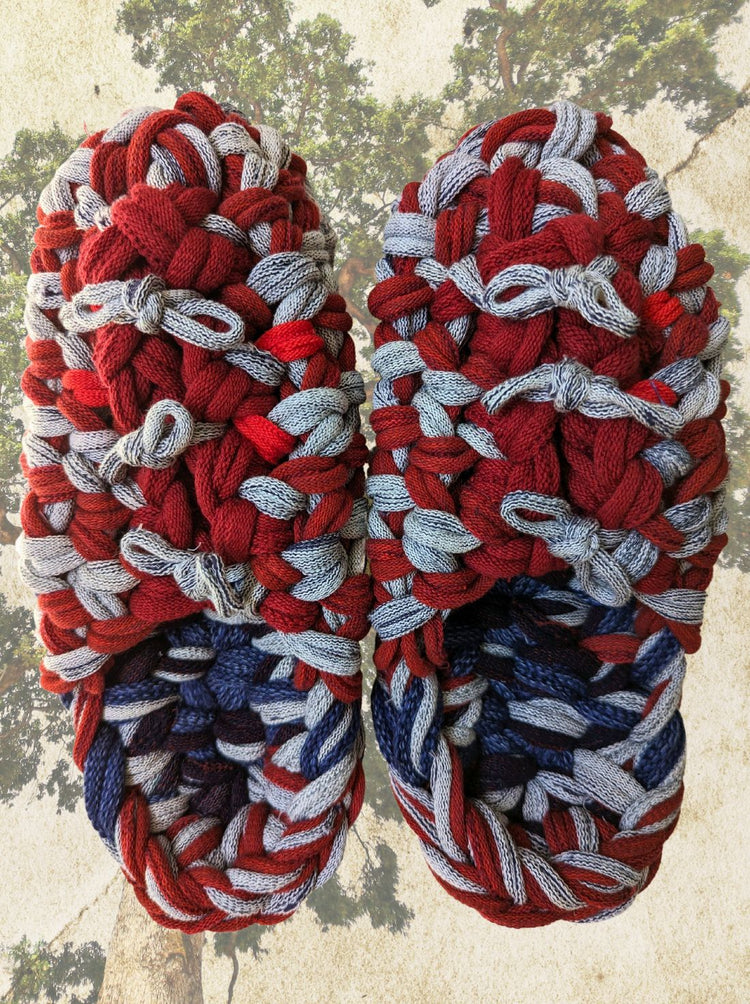 XL | Knit up-cycle slippers 2023-XL45 [XL]
