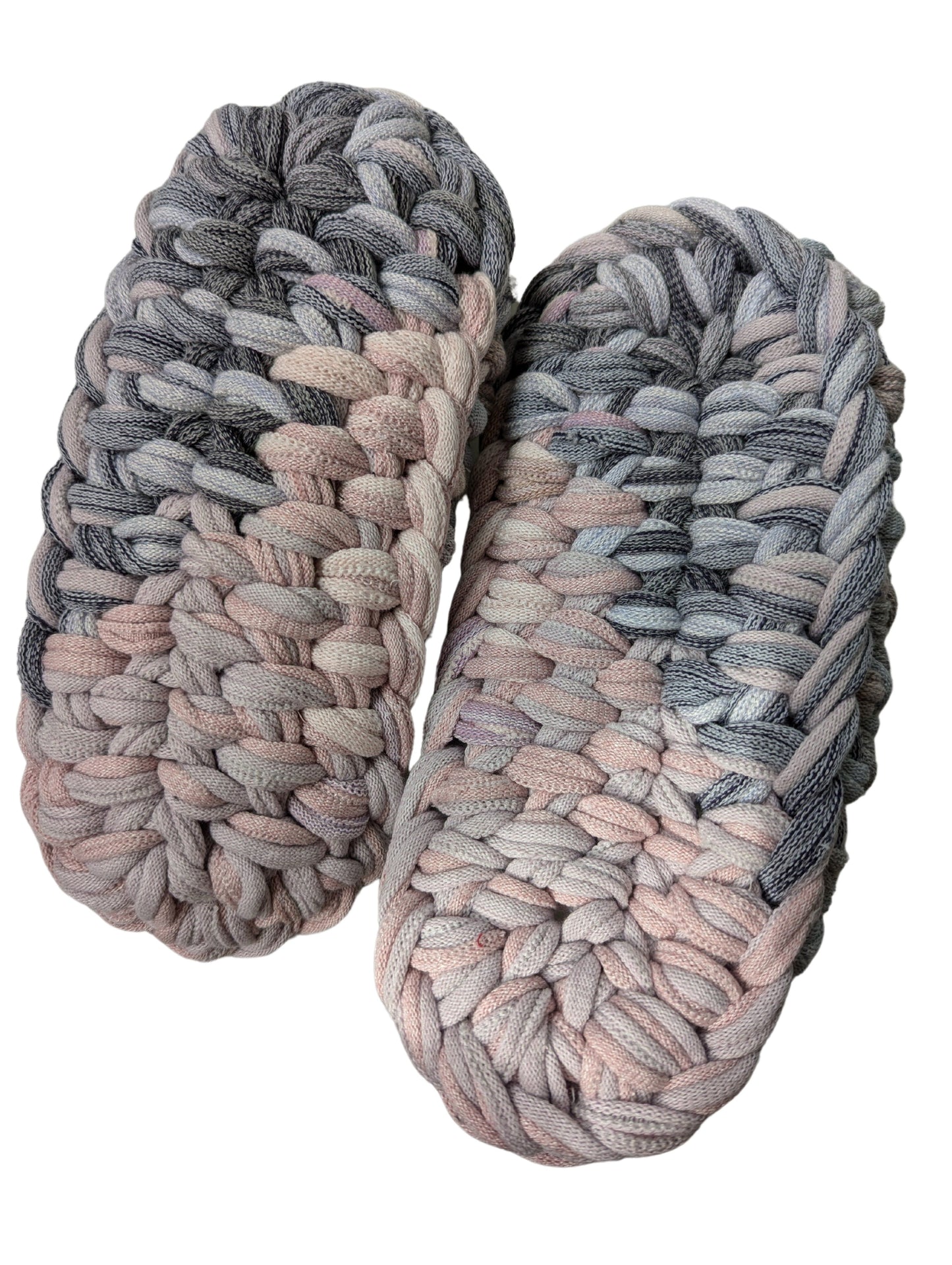 Medium | Knit up-cycle slippers 2024-M113 [Medium]