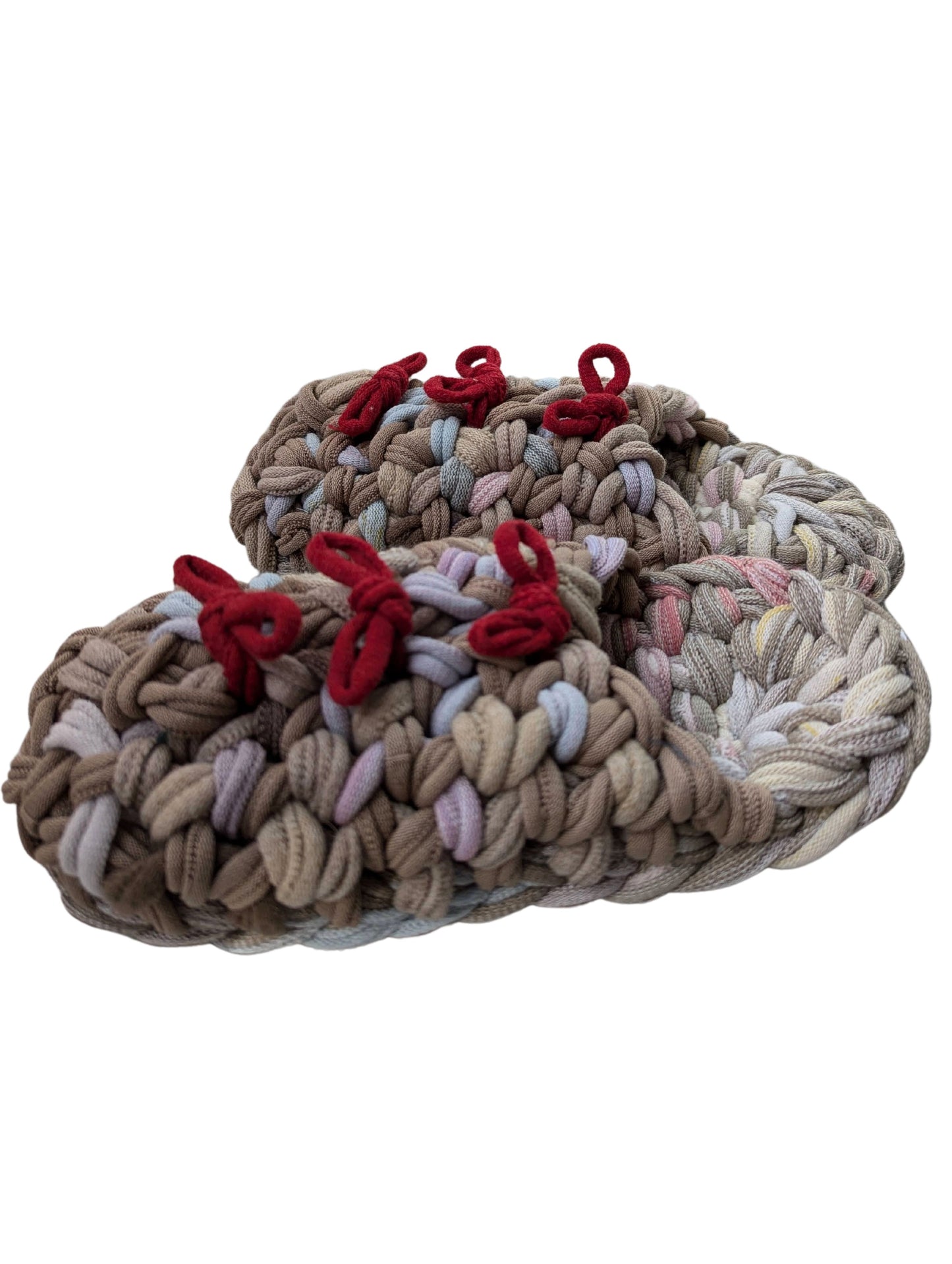 Medium | Knit up-cycle slippers 2024-M103 [Medium]