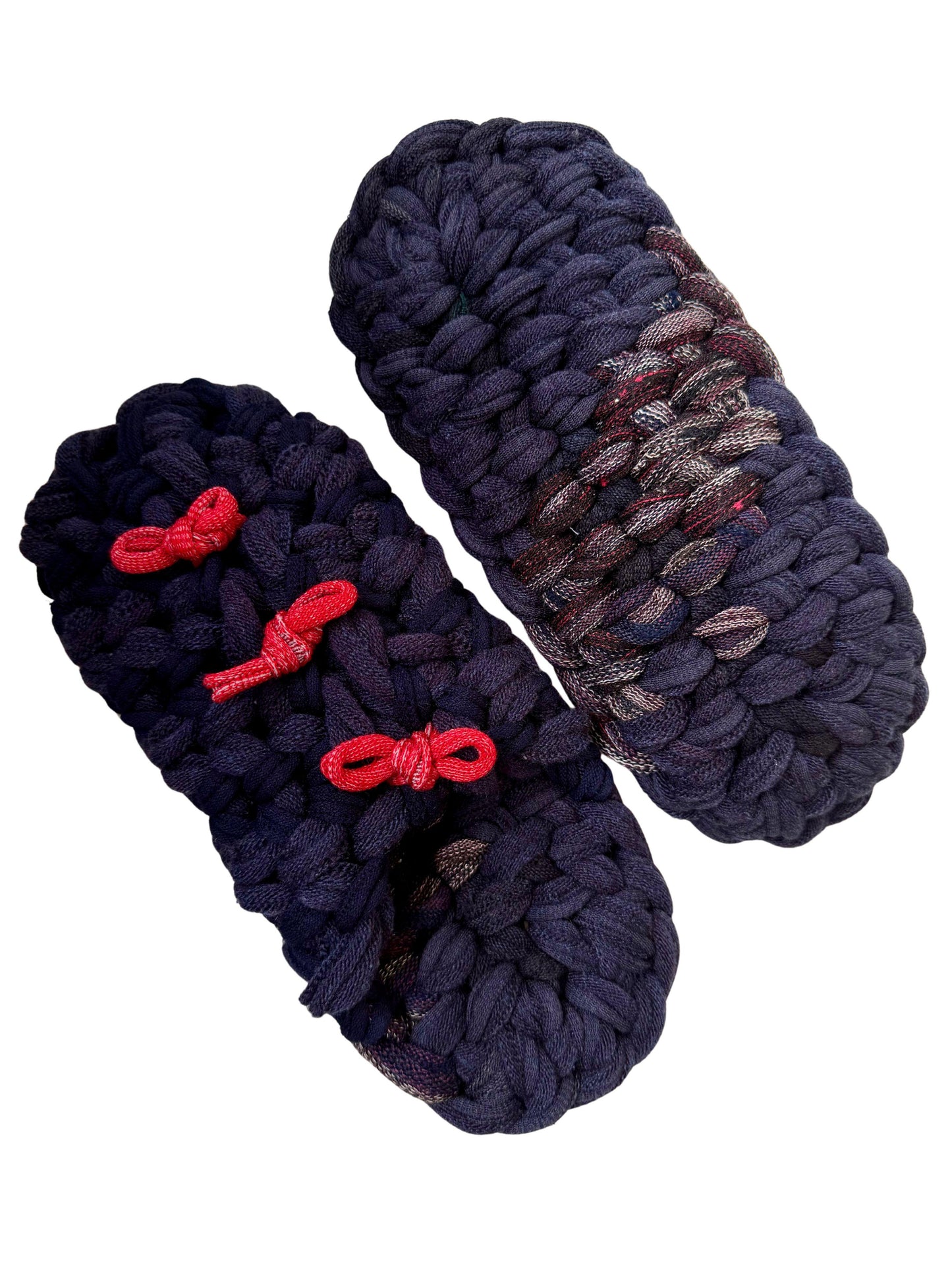 Large | Knit up-cycle slippers 2025-Large50 [Large]