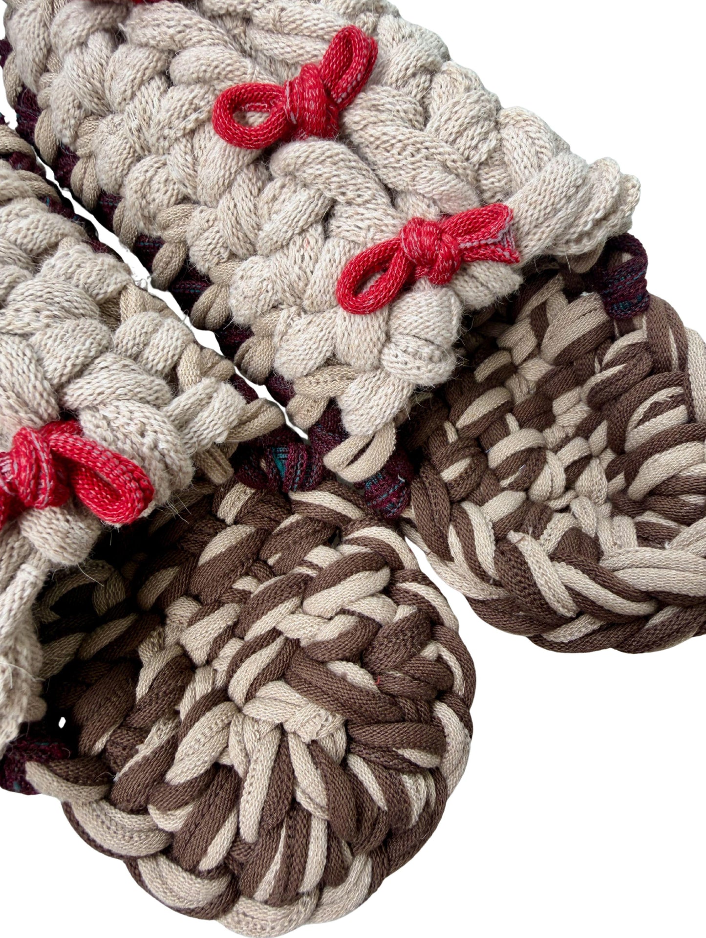 XL | Knit up-cycle slippers 2025-XL09 [XL]