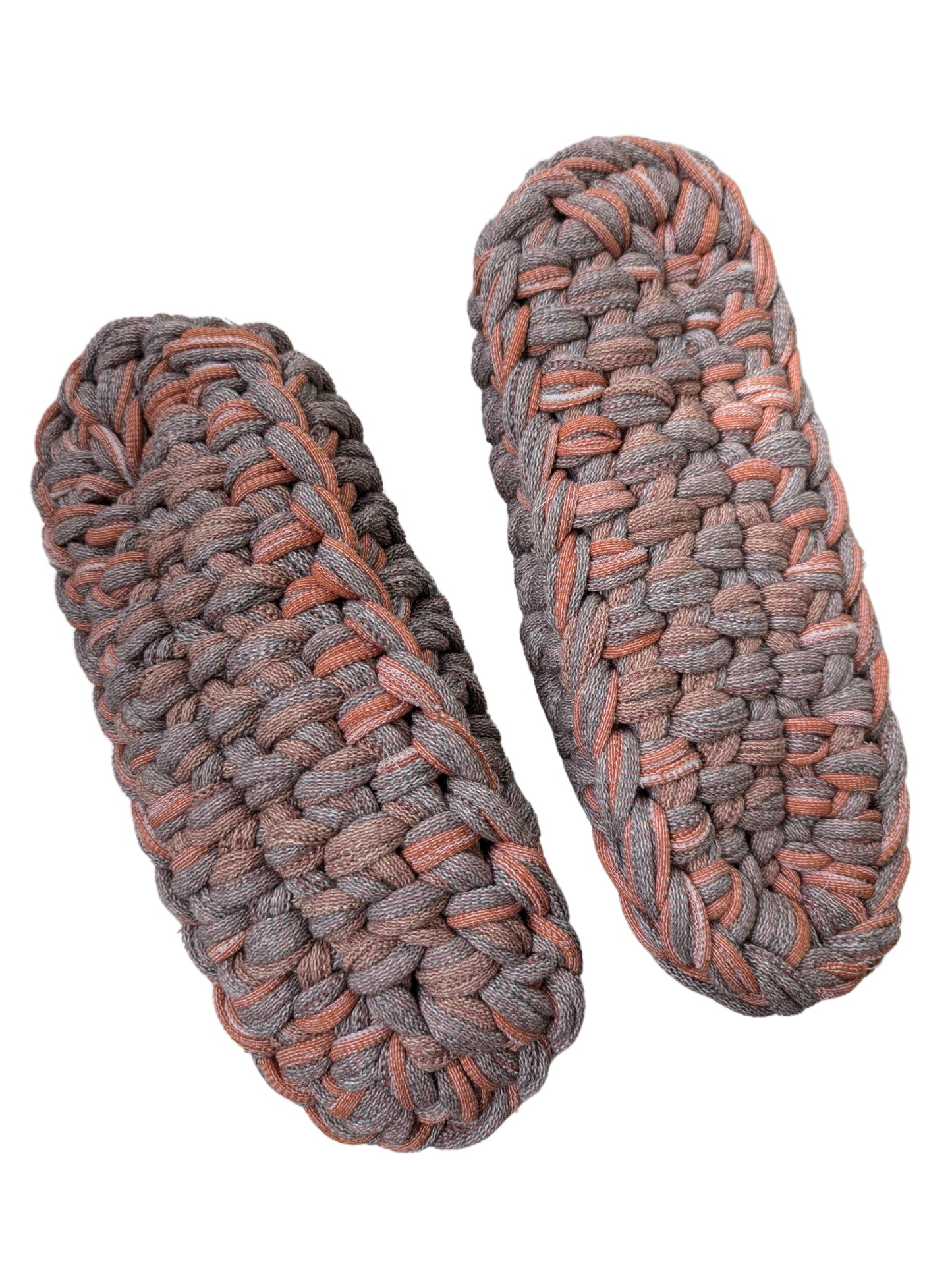 Large | Knit up-cycle slippers 2024-L126 [Large]