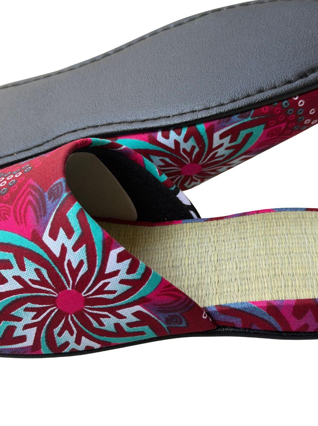 Large | Tatami Print Mix Slippers 2026SS-004 [Easy-care sole]