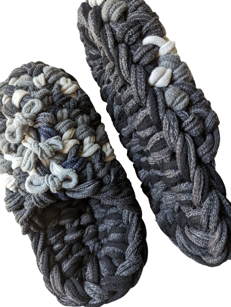Medium | Knit up-cycle slippers 2023-M01 [Medium]