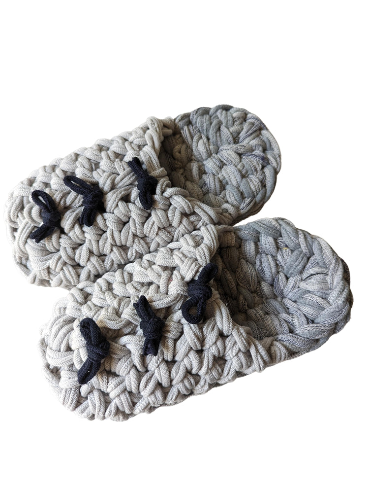 Medium | Knit up-cycle slippers 2023-M02 [Medium]