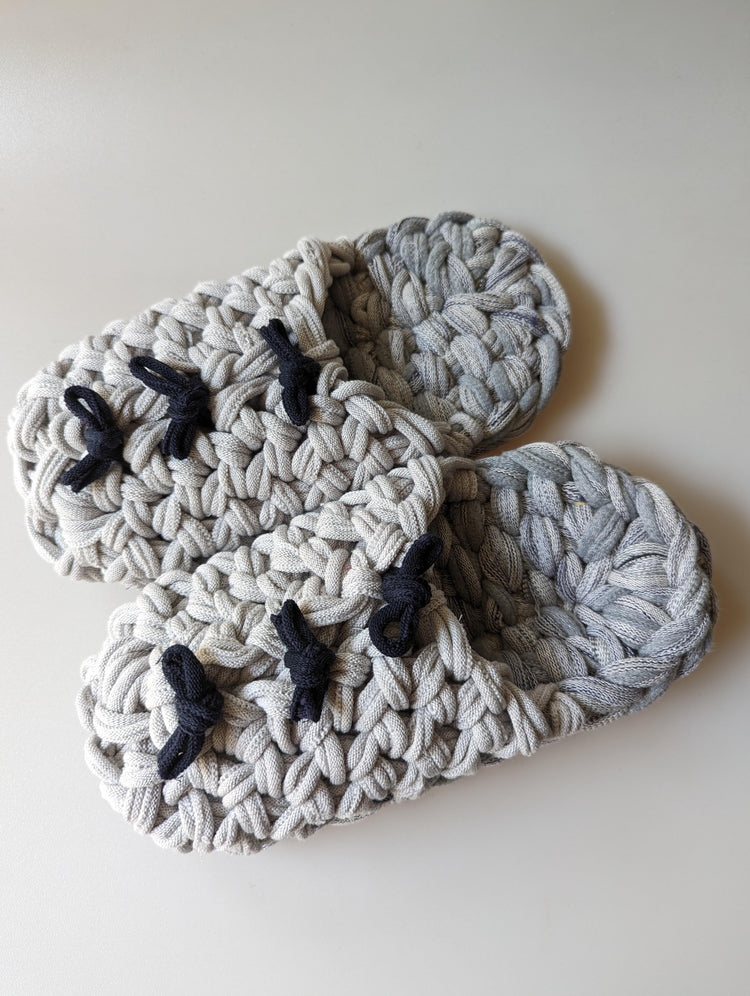 Medium | Knit up-cycle slippers 2023-M02 [Medium]