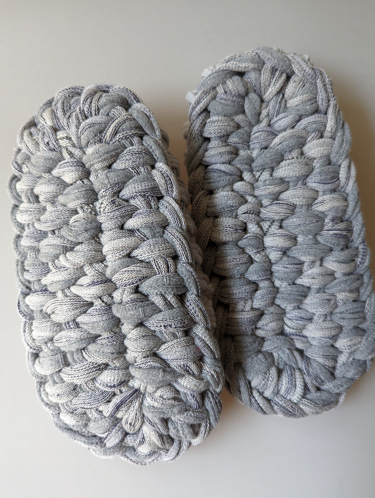 Medium | Knit up-cycle slippers 2023-M02 [Medium]