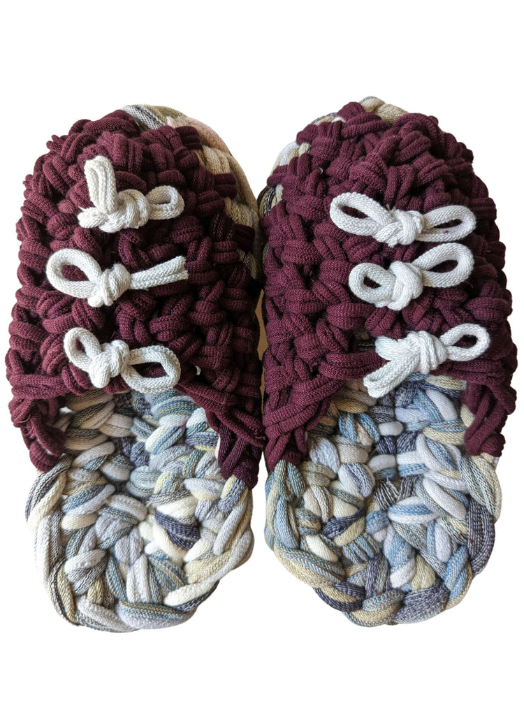 Medium | Knit up-cycle slippers 2023-M03 [Medium]