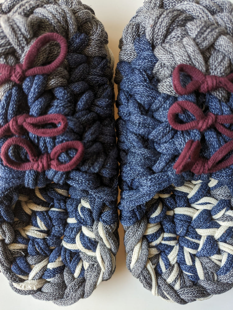 Medium | Knit up-cycle slippers 2023-M05 [Medium]