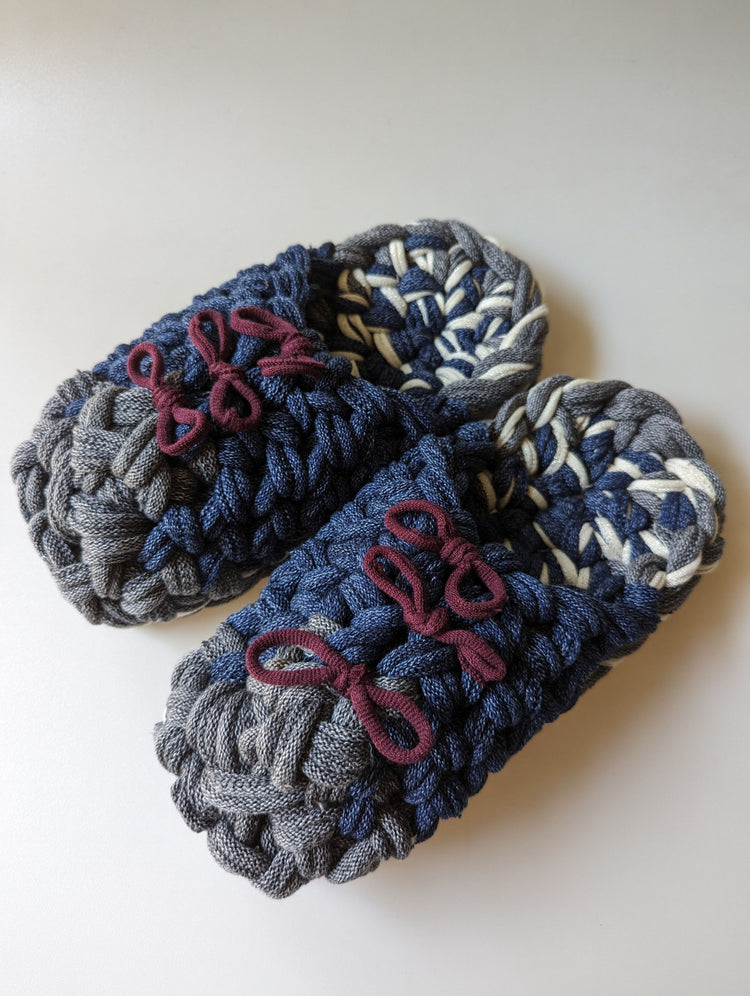 Medium | Knit up-cycle slippers 2023-M05 [Medium]
