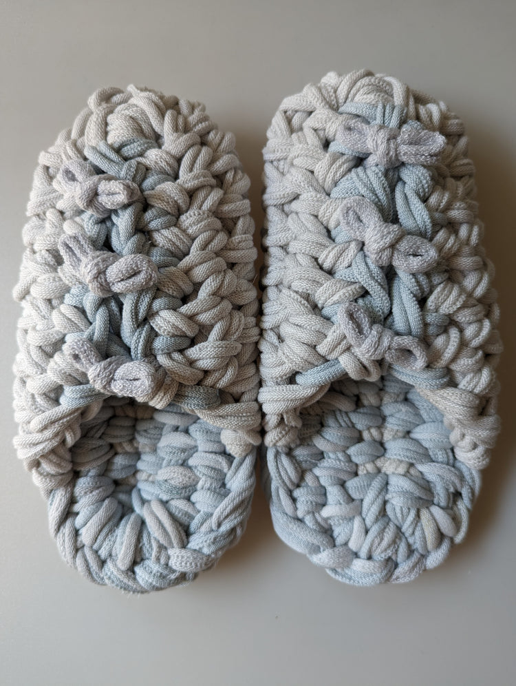 Medium | Knit up-cycle slippers 2023-M06 [Medium]
