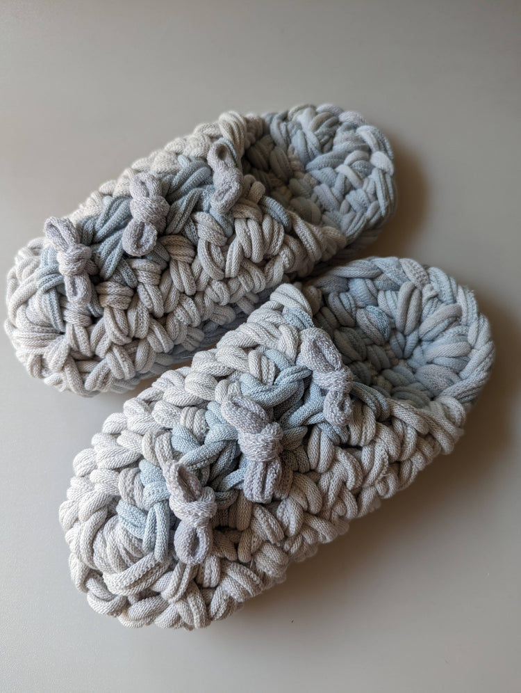 Medium | Knit up-cycle slippers 2023-M06 [Medium]