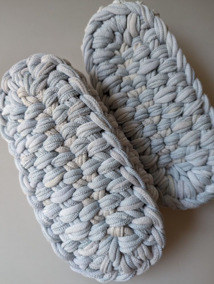 Medium | Knit up-cycle slippers 2023-M06 [Medium]
