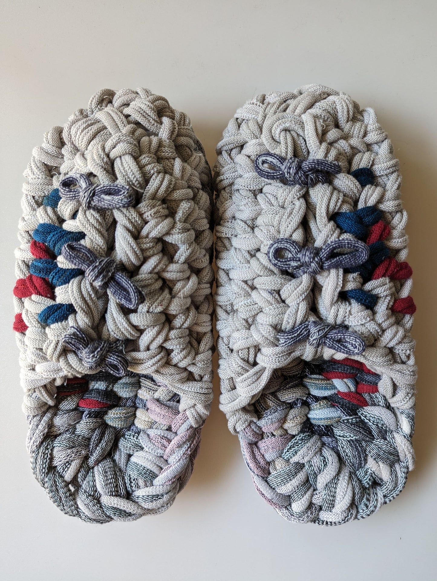 Medium | Knit up-cycle slippers 2023-M07 [Medium]
