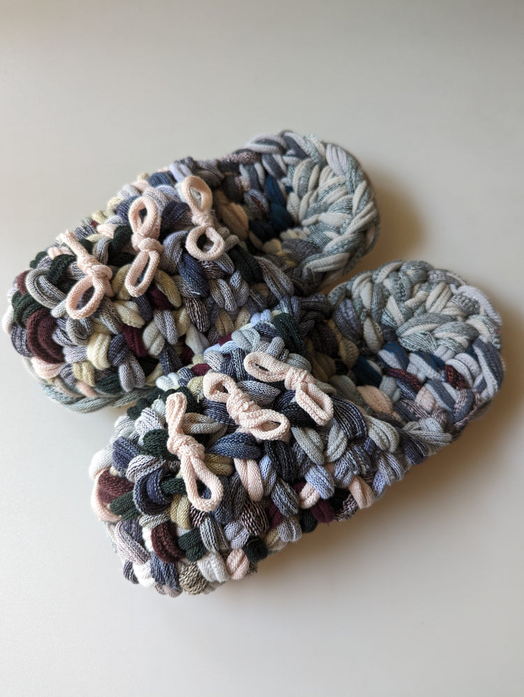 Medium | Knit up-cycle slippers 2023-M08 [Medium]
