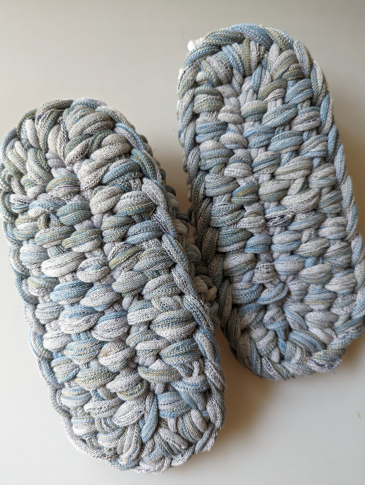 Medium | Knit up-cycle slippers 2023-M09 [Medium]