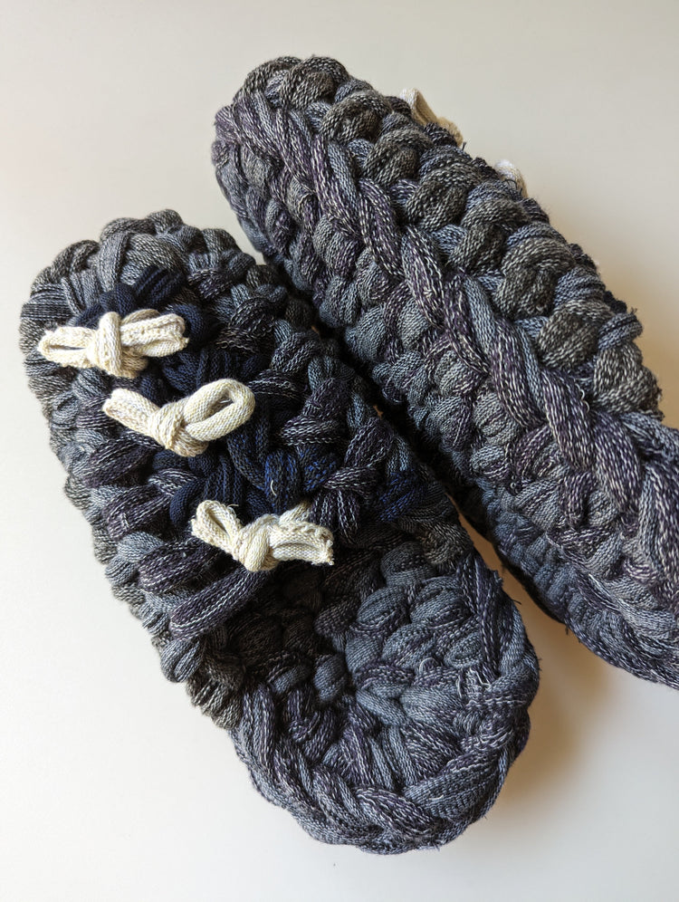 Medium | Knit up-cycle slippers 2023-M10 [Medium]