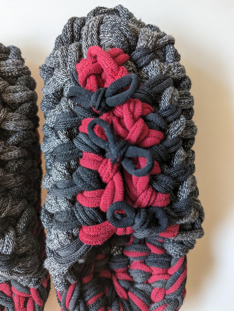Medium | Knit up-cycle slippers 2023-M16 [Medium]