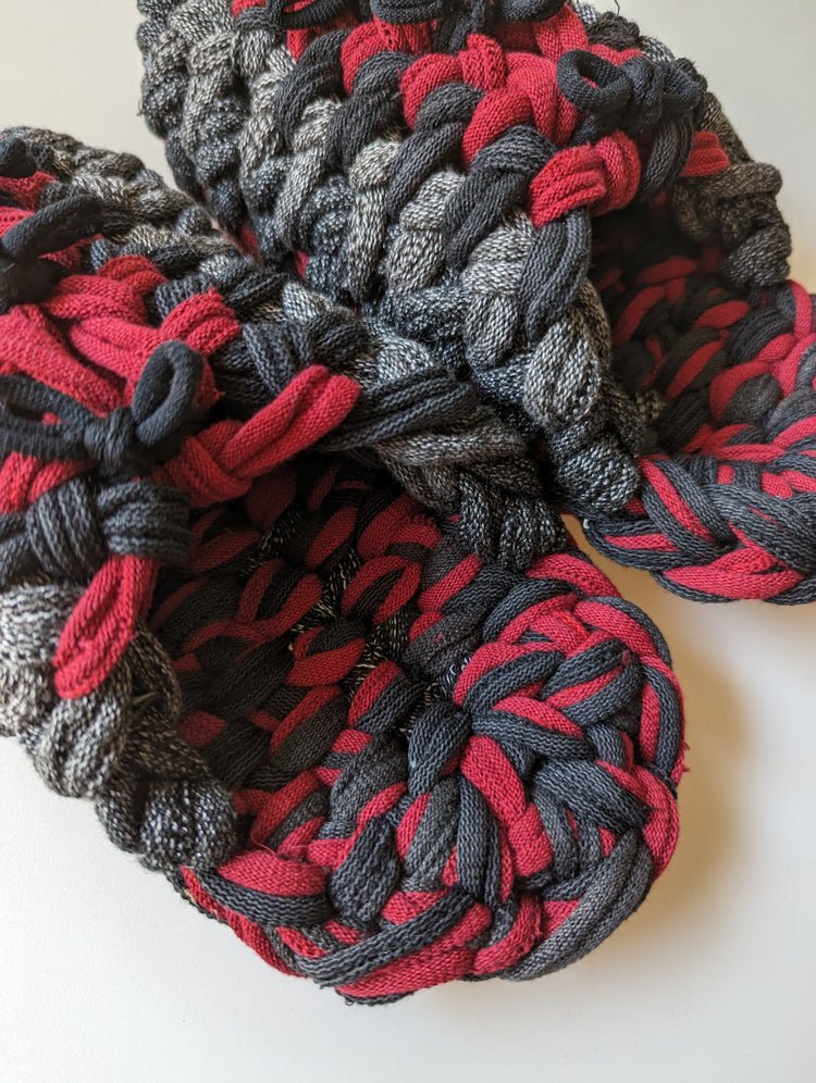 Medium | Knit up-cycle slippers 2023-M16 [Medium]