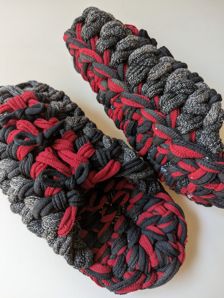 Medium | Knit up-cycle slippers 2023-M16 [Medium]