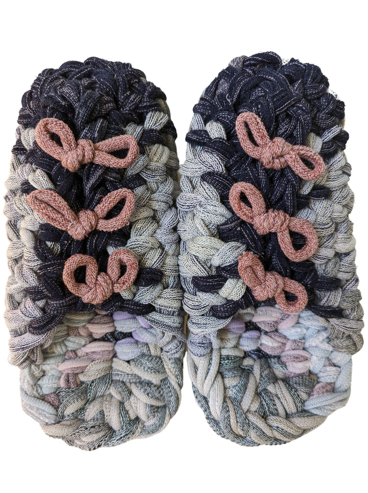Large | Knit up-cycle slippers 2023-L17 [Large]