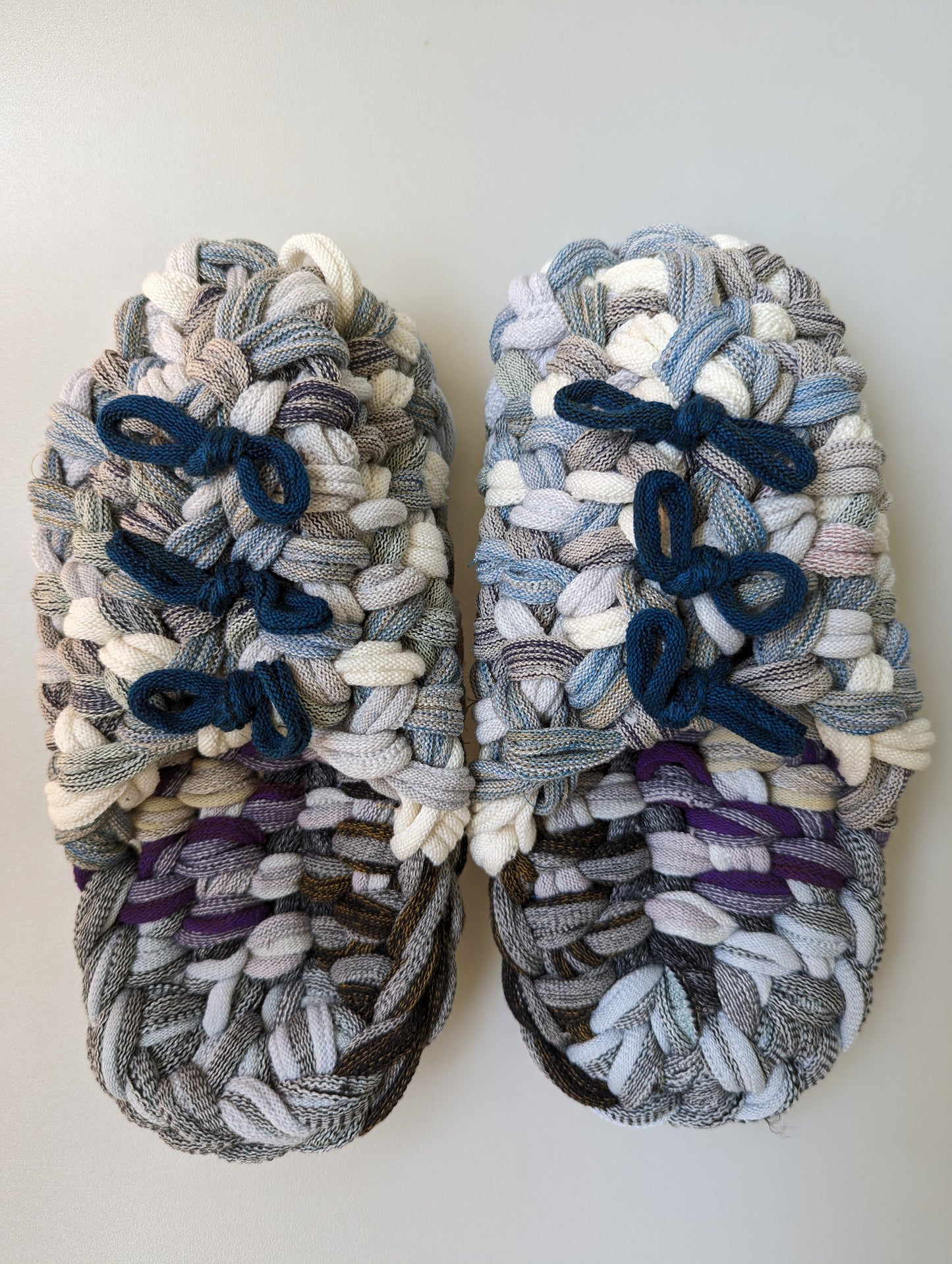 Large | Knit up-cycle slippers 2023-L18 [Large]